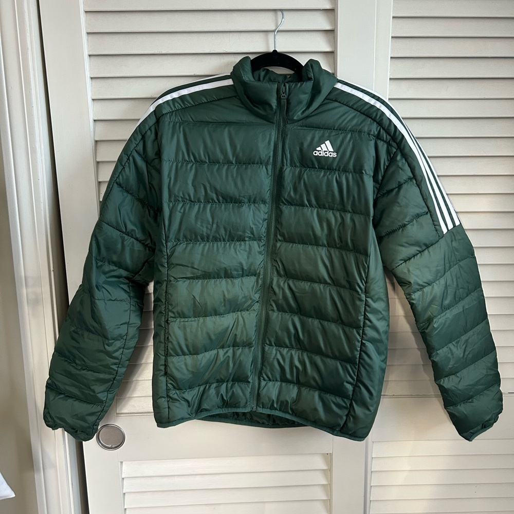Adidas Green Shell Puffer Jacket